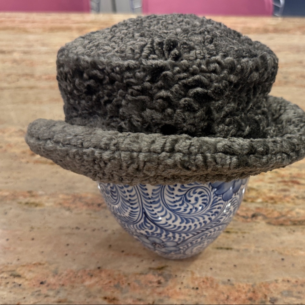 Tracey Tooker floppy faux fur hat